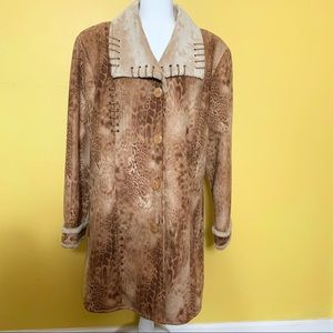 Nio Women’s Long Coat Unique Style Sz 56 (2XL)